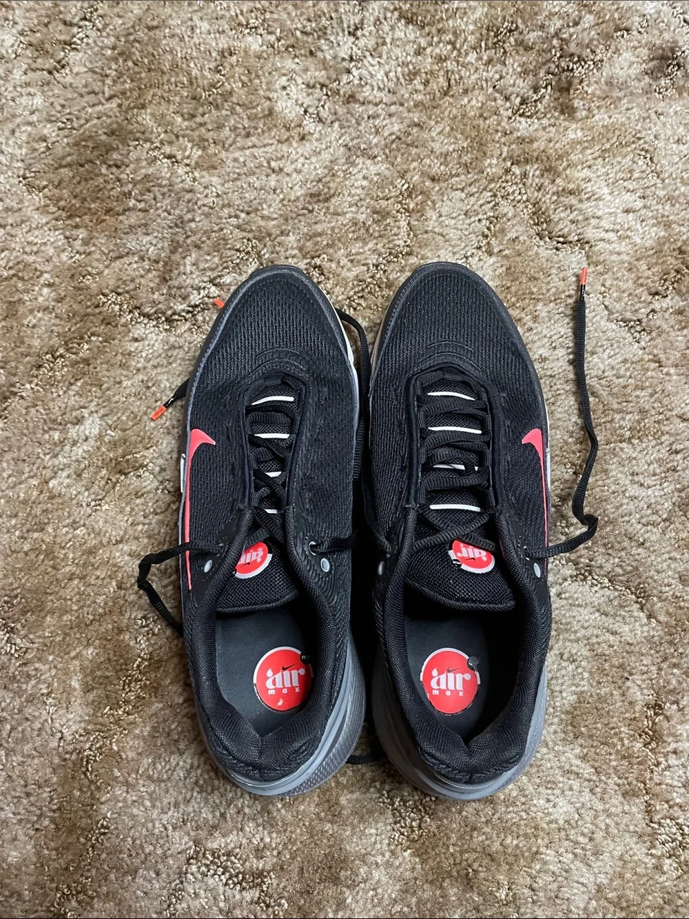 Nike‎ Air Max Pulse Black Smoke Grey Anthracite Bright Crimson Mens Size 9.5